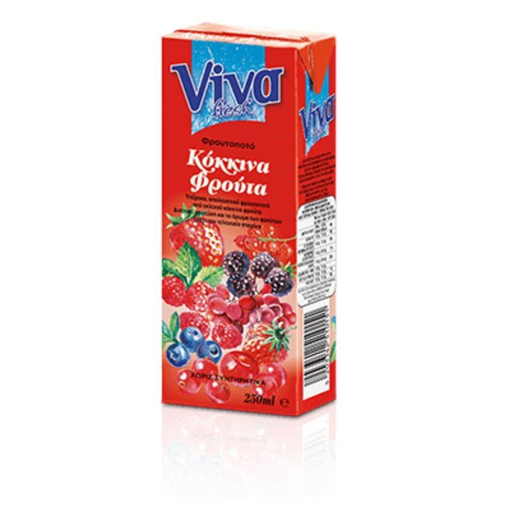 _VIVA-XYMOS-KOKKINA-FROYTA-FROYTOPOTO-250ml VIVA ΚΟΚΚΙΝΑ ΦΡΟΥΤΑ 250ml - Image 1