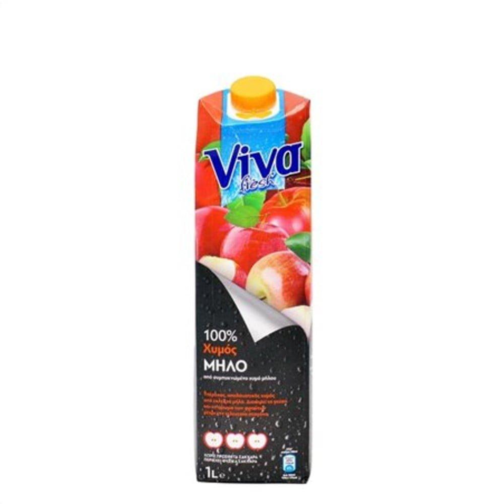 _VIVA-XYMOS-MHLO-FYSIKOS-1lit VIVA ΜΗΛΟ ΦΥΣΙΚΟΣ ΧΥΜΟΣ 1λιτρο - Image 1