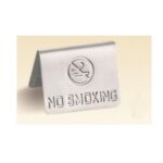 ΤΑΜΠΕΛΑΚΙ NO SMOKING INOX 7,5Χ6εκ