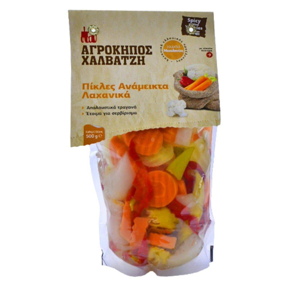 PIKLES-SE-VACUM-500gr-XALBATZH ΠΙΚΛΕΣ ΧΑΛΒΑΤΖΗ ΣΕ VACUM 500γρ - Image 1