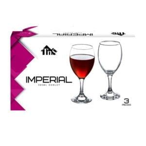 ΠΟΤΗΡΙ ΚΡΑΣΙΟΥ ΚΟΛΩΝΑΤΟ IMPERIAL 30cl ΣΕΤ 3τμχ