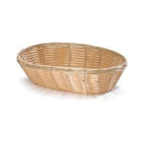 ΨΩΜΙΕΡΑ ΟΒΑΛ POLYWICKER 25Χ18Χ8 ΦΥΣΙΚΟ ΧΡΩΜΑ