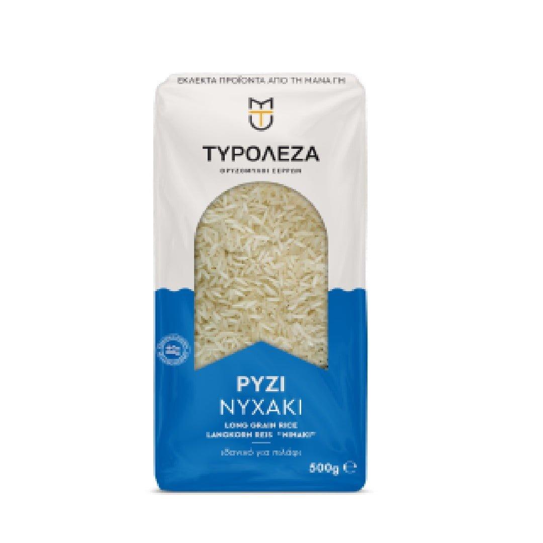 TYROLEZA-RYZI-NYXAKI-500gr ΤΥΡΟΛΕΖΑ ΡΥΖΙ ΝΥΧΑΚΙ 500γρ - Image 1