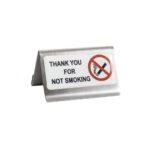 ΣΤΑΝΤ ΙΝΟΧ ΜΕ ΑΥΤΟΚΟΛΛΗΤΟ ''NOT SMOKING'' 6εκΧ4Υ.