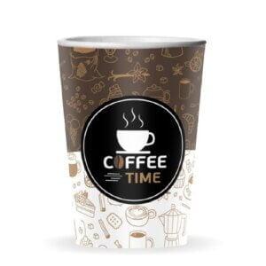 ΧΑΡΤΙΝΟ ΠΟΤΗΡΙ ΜΟΝΟΤΟΙΧΟ 8οζ/50τμχ  COFFEE ΤΙΜΕ