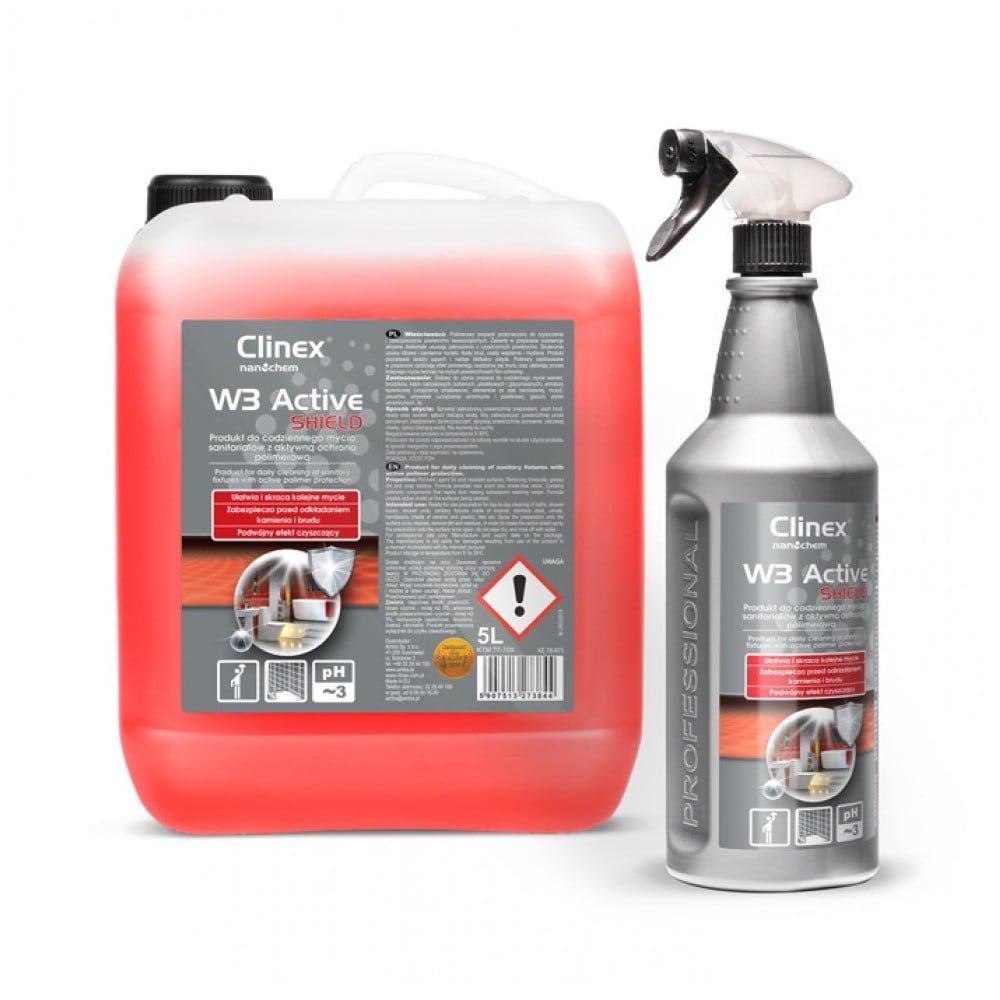 CLINEX-W3-ACTIVE-SHIELD-KATHARISTIKO-ALATON-1lt CLINEX W3 ACTIVE SHIELD ΚΑΘΑΡΙΣΤΙΚΟ ΜΠΑΝΙΟΥ-ΑΛΑΤΩΝ 5λίτρα ΕΝΕΡΓΗ ΠΡΟΣΤΑΣΙΑ - Image 1