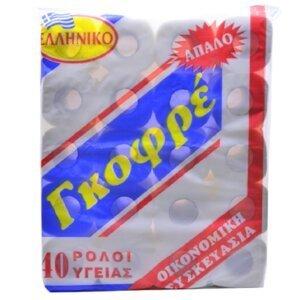 ΧΑΡΤΙ ΥΓΕΙΑΣ ΓΚΟΦΡΕ 40τμχ/70γρ.