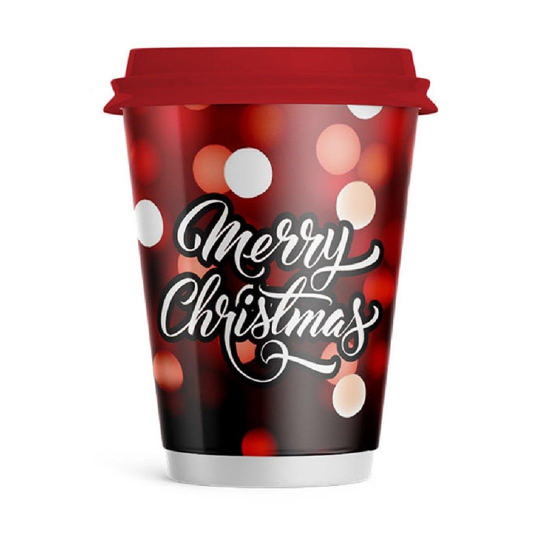 XARTINO-POTHRI-MARY-CHRISTMAS-12oz-DIPLOTOIXO ΧΑΡΤΙΝΟ ΠΟΤΗΡΙ ΔΙΠΛΟΤΟΙΧΟ MERRY CHRISTMAS 12-14oz Συσκ.25τμχ - Image 1