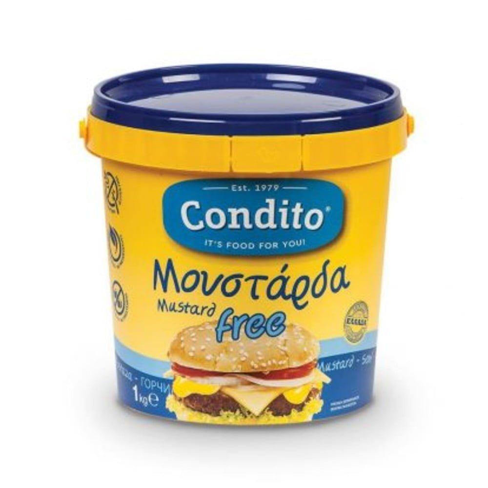 CONDITO-MOYSTARDA-APALH-1kilo CONDITO ΜΟΥΣΤΑΡΔΑ ΑΠΑΛΗ ΚΟΥΒΑΔΑΚΙ 1κιλό - Image 1