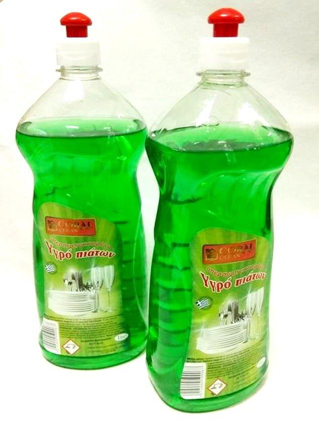 CORAL-YGRO-PIATVN-1lit CORAL ΥΓΡΟ ΠΙΑΤΩΝ 1λίτρο ΠΡΑΣΙΝΟ ΜΗΛΟ - Image 1