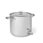 ΚΑΖΑΝΑΚΙ ΑΛΟΥΜΙΝΙΟΥ ΚΑΦΕΝΙΟΥ Ν24 ΜΕ ΒΡΥΣΑΚΙ