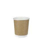 ΠΟΤΗΡΙ ΧΑΡΤΙΝΟ KRAFT DOUBLE WALL 8οζ 25τμχ