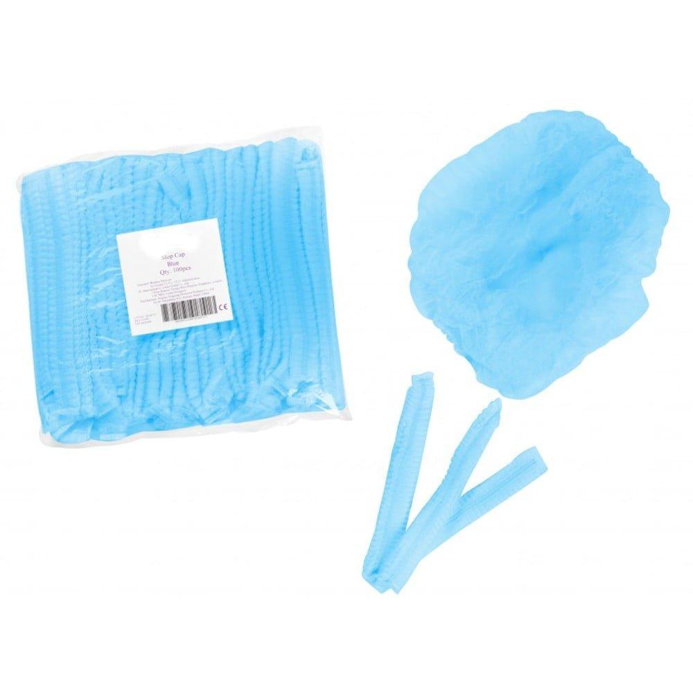 SKOYFOI-MIAS-XRHSHS-BLE-100tmx ΣΚΟΥΦΟΣ ΠΡΟΣΤΑΣΙΑΣ 1χρησης/100τμχ ΜΠΛΕ - Image 1