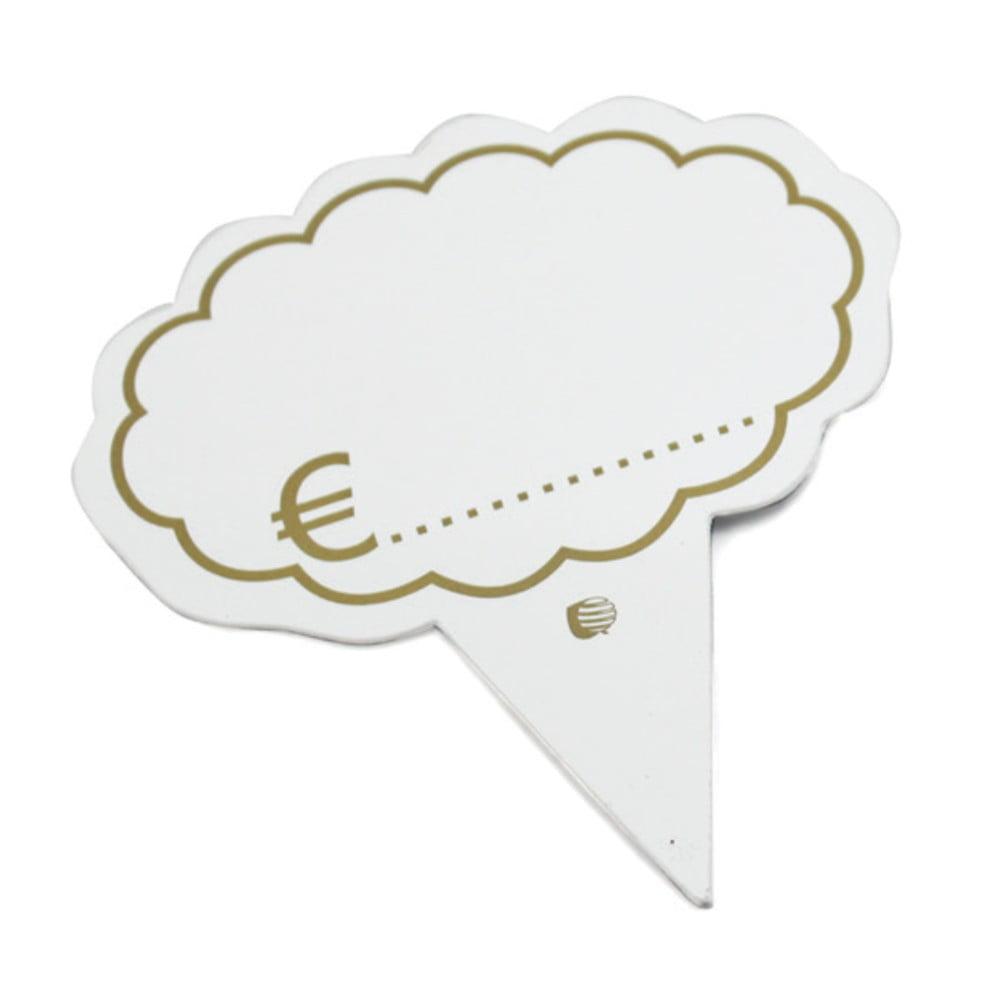 ETIKETA-ZAXAROPLASTIKHS ΕΤΙΚΕΤΑ ΖΑΧΑΡΟΠΛΑΣΤΕΙΟΥ ΛΕΥΚΗ 9Χ6εκ - Image 1