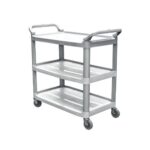 ΤΡΟΛΕΙ ΣΕΡΒΙΡΙΣΜΑΤΟΣ ΠΛΑΣΤΙΚΟ 3ράφια 80Χ40Χ91 ΜΕ ΦΡΕΝΟ