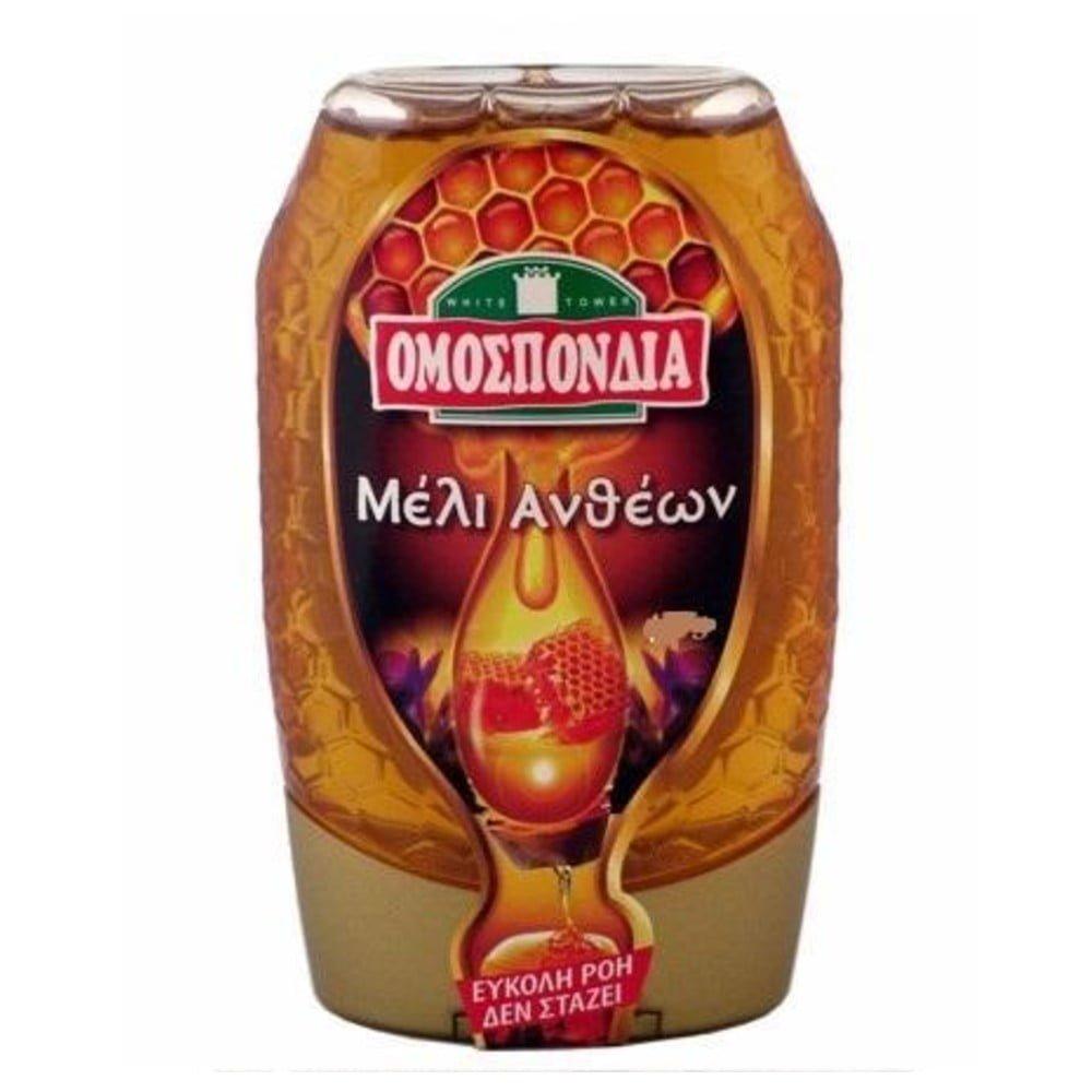 MELI-ANTHEON-SQYEZY-OMOSPONDIA-350gr ΜΕΛΙ ΑΝΘΕΩΝ ΟΜΟΣΠΟΝΔΙΑ SQUEEZY 350γρ - Image 1