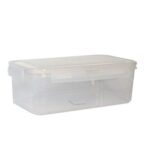 ΤΑΠΕΡ ΠΛΑΣΤΙΚΟ ΟΡΘΟΓΩΝΙΟ ΜΕ ΚΛΙΠΣ 4,5λίτρα