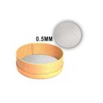 ΚΟΣΚΙΝΟ ΞΥΛΙΝΟ ΓΙΑ ΑΛΕΥΡΙ 35εκ ΜΕ ΜΕΤΑΛΛΙΚΗ ΣΙΤΑ - Image 2