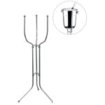 ΒΑΣΗ ΣΑΜΠΑΝΙΕΡΑΣ ΙΝΟΧ ΤΡΙΠΟΔΑΣ 18εκΧ75Υ.