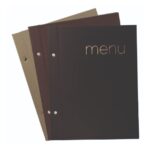 ΚΑΤΑΛΟΓΟΣ ΜΕΝΟΥ A4 ΜΕ 8 ΔΙΑΦΑΝΕΙΕΣ 25Χ32Υ. ΚΑΦΕ-ΜΑΥΡΟΣ-ΓΚΡΙ
