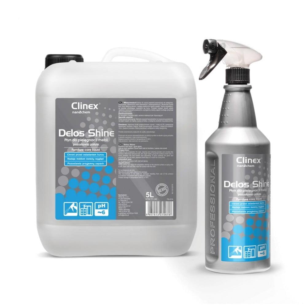 CLINEX-DELOS-SHINE-KATHARISTIKO-GYALISTIKO-EPIPLON-1lt CLINEX DELOS SHINE ΚΑΘΑΡΙΣΤΙΚΟ-ΓΥΑΛΙΣΤΙΚΟ ΕΠΙΠΛΩΝ 5λίτρα - Image 1