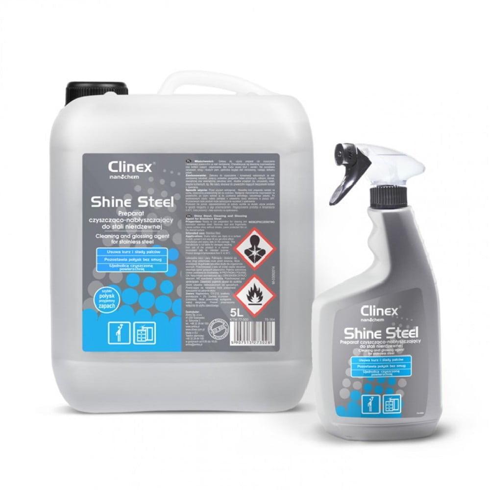 CLINEX-SHINE-STEEL-GYALISTIKO-INOX-EPIFANEION-650ml CLINEX SHINE STEEL ΓΥΑΛΙΣΤΙΚΟ ΑΝΟΞΕΙΔΟΤΩΝ ΕΠΙΦΑΝΕΙΩΝ 650ml - Image 1