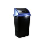 ΚΑΔΟΣ ΜΑΥΡΟΣ  ΜΕ ΑΙΩΡΟΥΜΕΝΟ ΚΑΠΑΚΙ ΣΕ 4χρώματα 60λίτρα(42Χ34Χ68Υ.) - Image 2