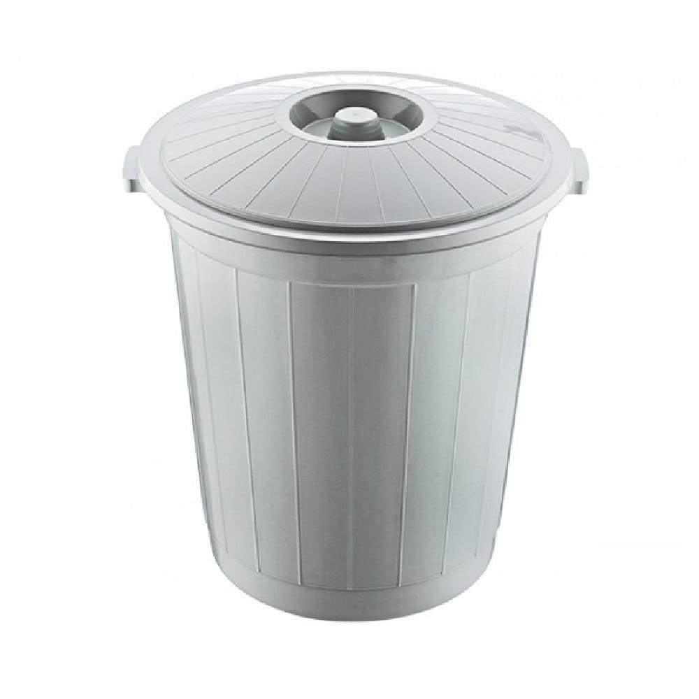ΚΑΔΟΣ ΑΠΟΡ/ΤΩΝ ΠΛΑΣΤΙΚΟΣ ΜΕ ΚΑΠΑΚΙ 90λίτρα 57Χ60εκ ΧΡΩΜΑ ΓΚΡΙ