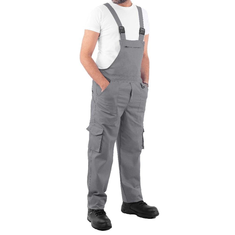 ΠΑΝΤΕΛΟΝΙ ΕΡΓΑΣΙΑΣ ΜΕ ΤΙΡΑΝΤΕΣ 245gr/m2 ΓΚΡΙ/ΜΠΛΕ