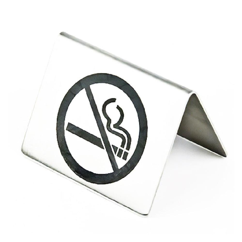 ΣΤΑΝΤ ΙΝΟΧ ΜΑΥΡΟ ''ΜΗ ΚΑΠΝΙΖΟΝΤΕΣ'' 6Χ6εκ