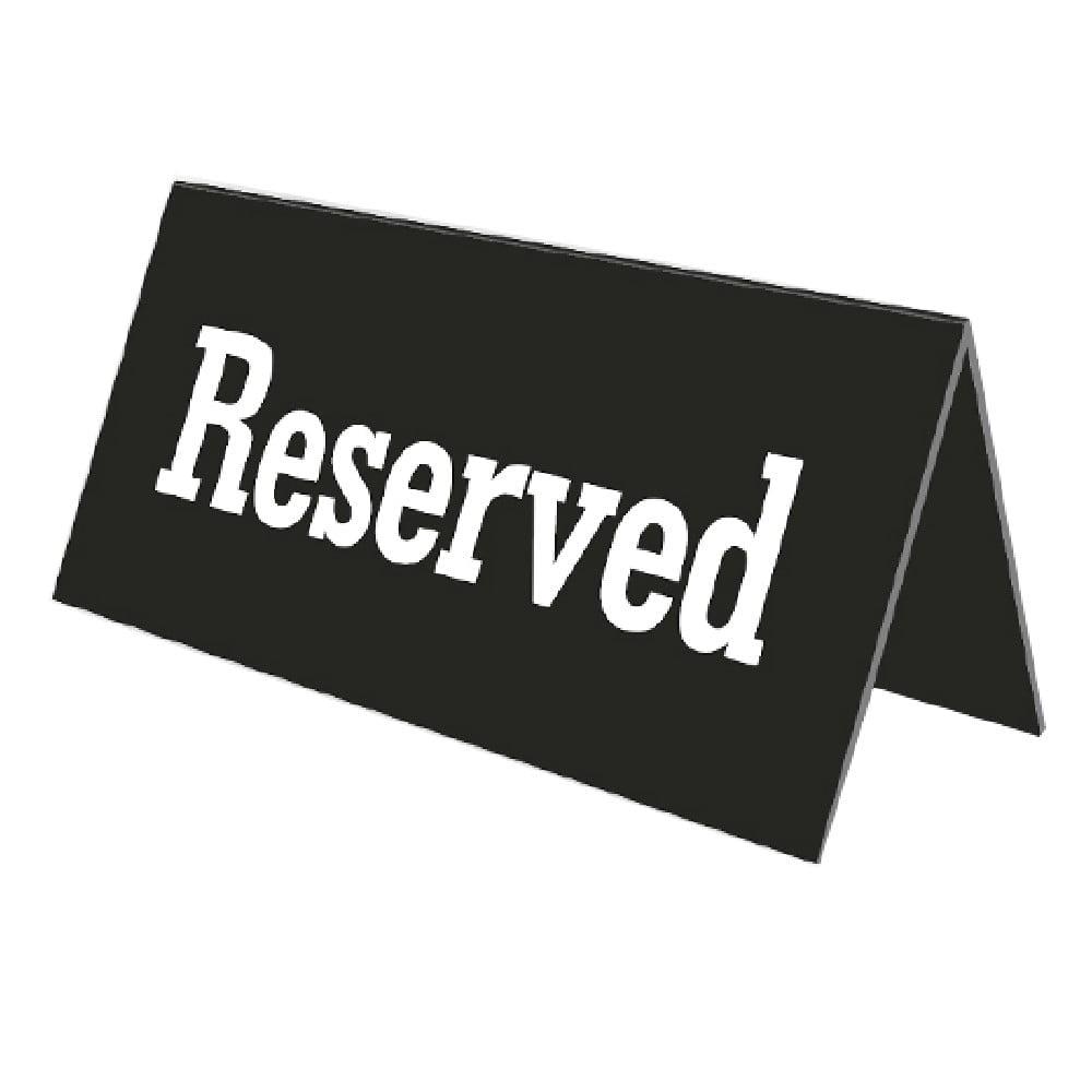ΣΤΑΝΤ RESERVED ΠΛΑΣΤΙΚΟ ΜΑΥΡΟ 10Χ5εκ
