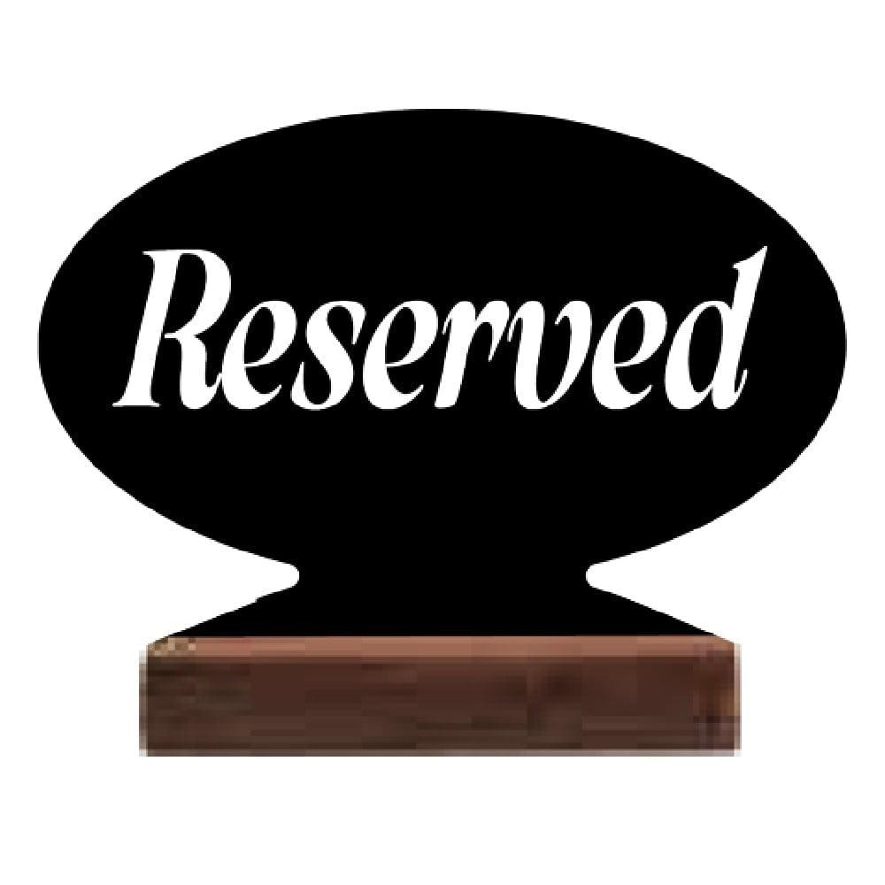 ΣΤΑΝΤ RESERVED ΜΑΥΡΟ ΣΕ ΞΥΛΙΝΗ ΒΑΣΗ 13Χ10εκ