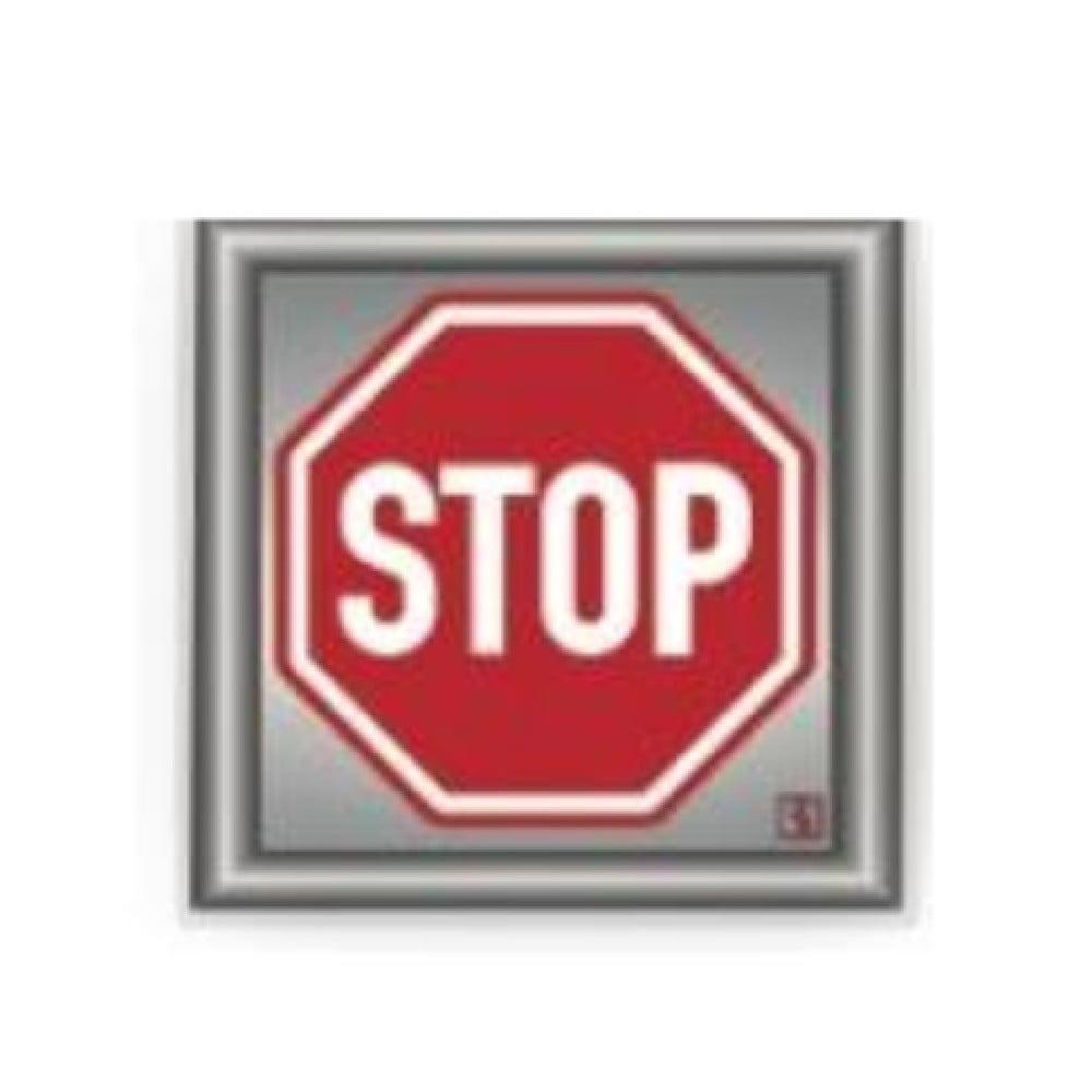 ΤΑΜΠΕΛΑ ΑΛΟΥΜΙΝΙΟΥ STOP 10Χ10εκ