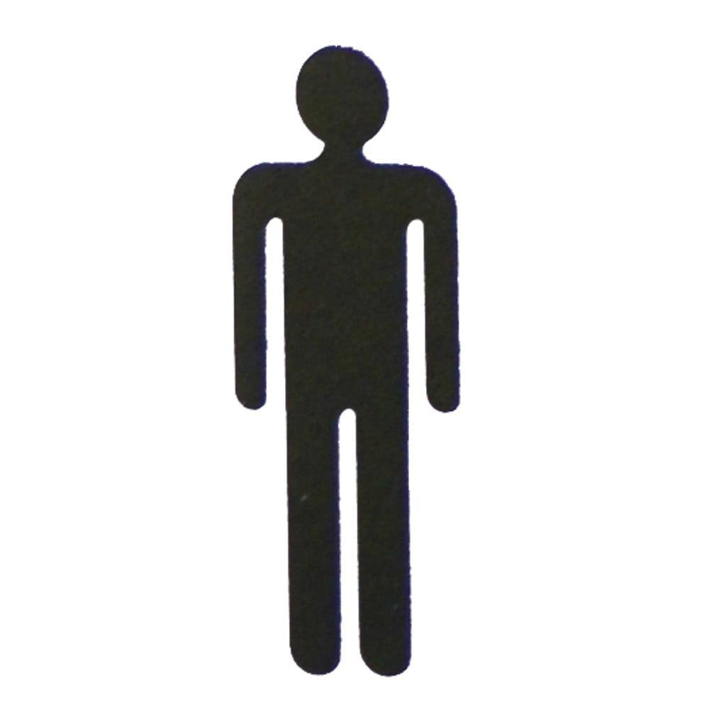 ΤΑΜΠΕΛΑ ΣΗΜΑ ΑΝΔΡΑΣ ΜΑΥΡΟ 8Χ16εκ