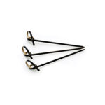 Ξυλάκι "Κομπος" μαύρο χρώμα 100τεμ. 9cm, 12cm