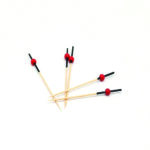 Ξυλάκι cocktail ''κόκκινη μπίλια'' 100τεμ. 12cm