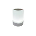 LAMP03, ΕΠΙΤΡΑΠΕΖΙΟ ΕΠΑΝ/ΝΟ ΦΩΤΙΣΤΙΚΟ 3ΠΛΟΥ ΦΩΤΙΣΜΟΥ, ΑΦΗΣ, ΡΥΘΜΙΖΟΜΕΝΗΣ ΕΝΤΑΣΗΣ, Φ10Χ13CM, SILVER MATTE