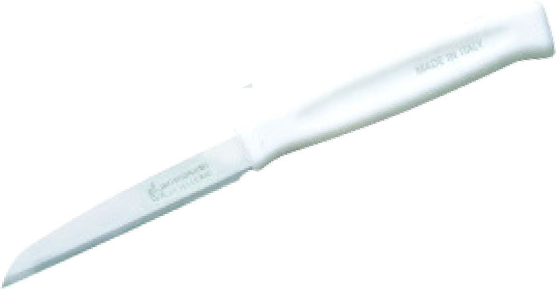 Makhairi_xephloudismatos_leuke_labe Μαχαίρι ξεφλουδίσματος λευκή λαβή - Image 1