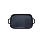 ΠΙΑΤΕΛΑ ΓΚΡΙΛ ΜΕΛΑΜΙΝΗΣ ΜΕ 2 ΧΕΡΟΥΛΙΑ ΜΑΥΡΗ 29,5X24,5X15CM