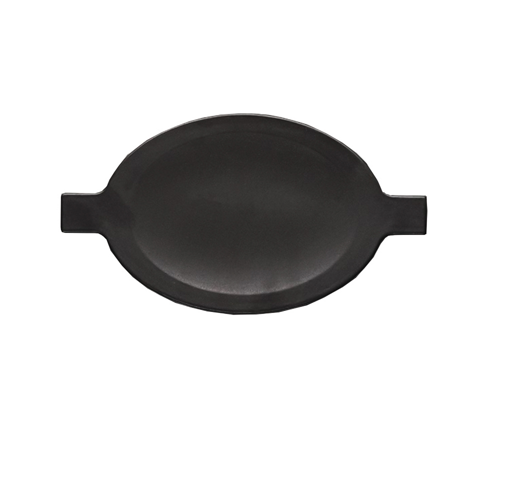 Piato_-_kapaki_Porselanes_obal_Wings_Black_26cm_x_14cm ΠΙΑΤΟ - ΚΑΠΑΚΙ ΠΟΡΣΕΛΑΝΗΣ ΟΒΑΛ WINGS BLACK 26CMX14CM ΚΑΙ 31Χ17CM - Image 1