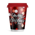 ΧΑΡΤΙΝΟ ΠΟΤΗΡΙ ΔΙΠΛΟΤΟΙΧΟ MERRY CHRISTMAS 12-14oz Συσκ.25τμχ