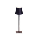 LAMP06, ΕΠΙΤΡΑΠΕΖΙΟ ΕΠΑΝ/ΝΟ ΦΩΤΙΣΤΙΚΟ 3ΠΛΟΥ ΦΩΤΙΣΜΟΥ, ΑΦΗΣ, ΡΥΘΜΙΖΟΜΕΝΗΣ ΕΝΤΑΣΗΣ, Φ11Χ35CM, BLACK MATTE