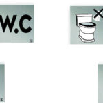 ΣΗΜΑ "WC" ALU MINI 7.5X7.5CM